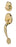 #8579-POLISHED BRASS ROUND HANDLESET