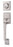 #8584-SATIN NICKEL SQUARE HANDLESET