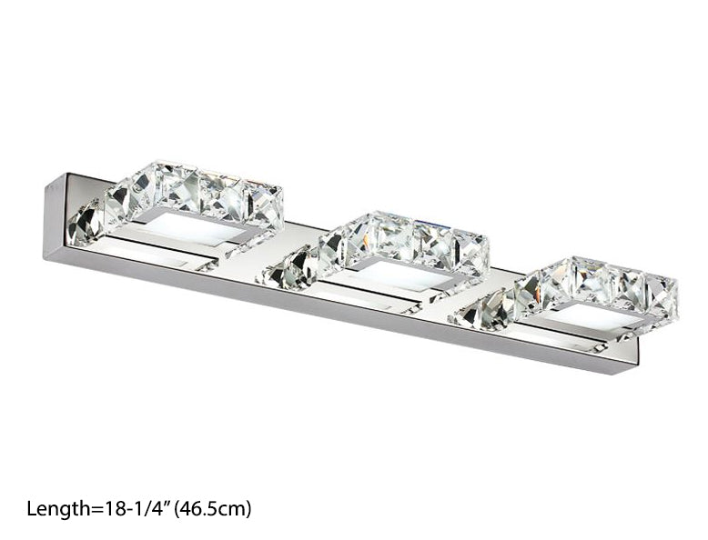 #13876 VANITY LIGHT WITH CRYSTALS (3 LIGHTS)