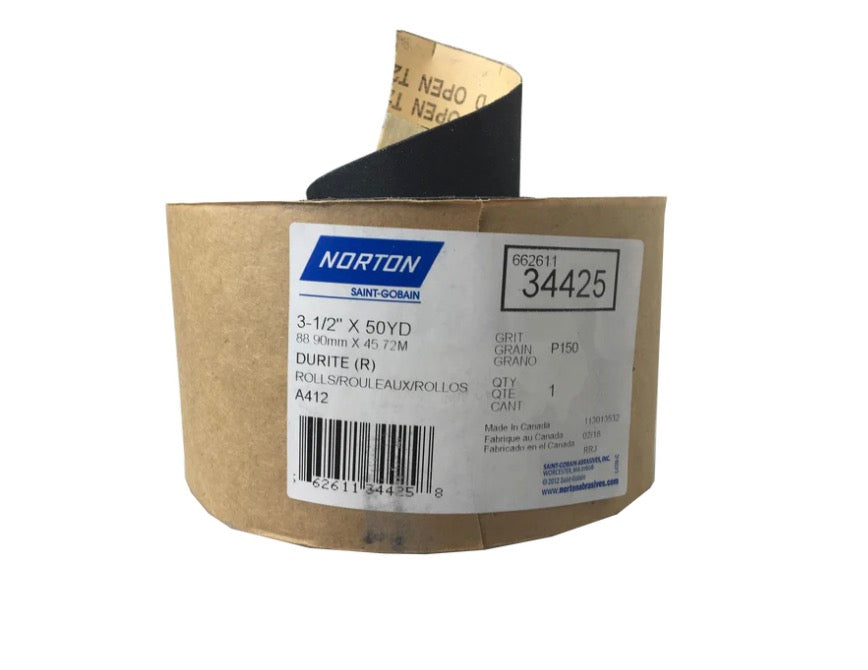 150G 3-1/2"X50 YRDS SANDPAPER ROLL