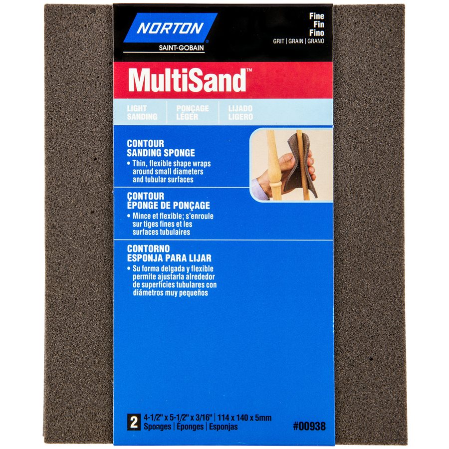 CONTOUR SANDING SPONGE - 2 PCS (FINE GRIT)