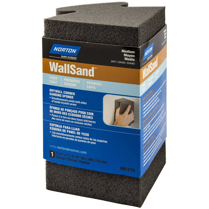 DRYWALL CORNER SANDING SPONGE 3-3/4''*7''*4-1/2'' (MEDIUM GRIT)