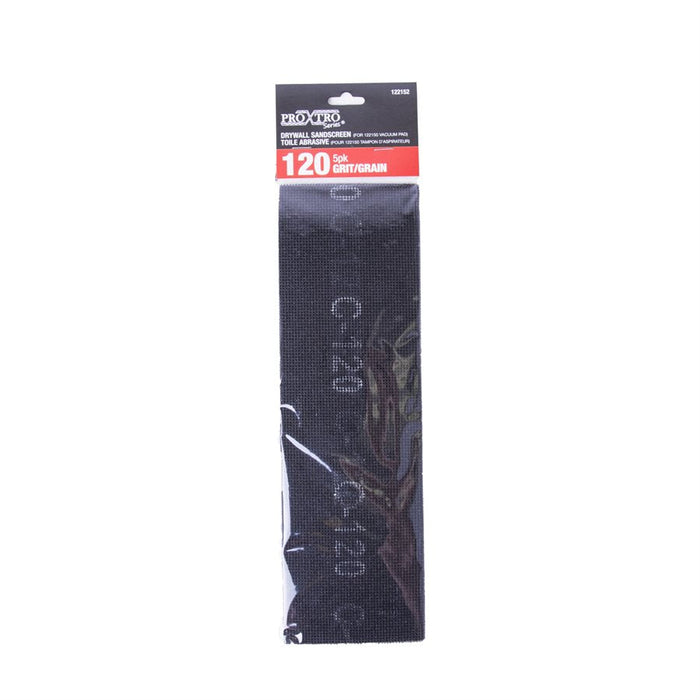 DRYWALL SANDSCREEN 120 GRIT - 5PK (FOR 122150 VACCUM PAD)