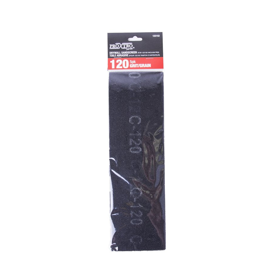DRYWALL SANDSCREEN 120 GRIT - 5PK (FOR 122150 VACCUM PAD)