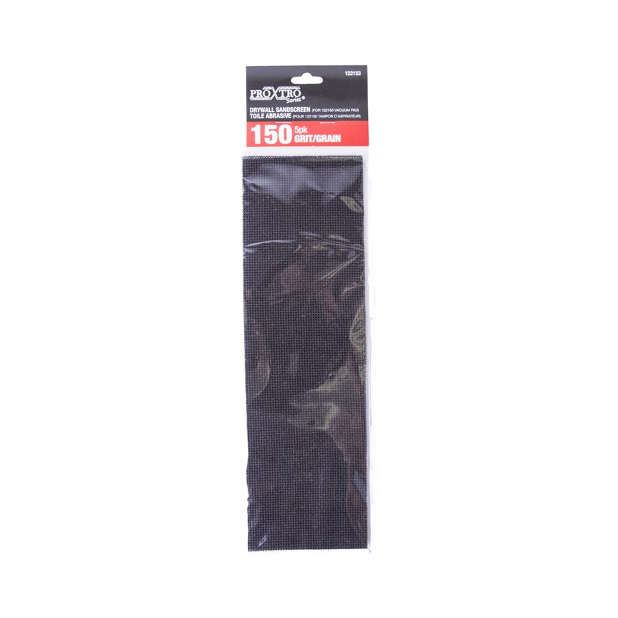 DRYWALL SANDSCREEN 150 GRIT - 5PK (FOR 122150 VACCUM PAD)