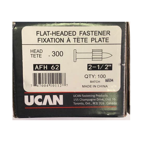 2-1/2'' FLAT-HEAD FASTENER (100 PCS)