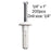 NYLON PIN BOLT 1/4" X 1" - 200PCS/JUG, DRILL SIZE 1/4"