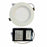 4'' LED ROUND BAFFLE SLIM LED POTLIGHT (3 LIGHT COLOUR OPTIONS: 3000K,4000K AND 5000K) WITH JUNCTION BOX