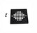 SCREW -IN SHOWER STRAINER WITH RING (MATTE BLACK SQUARE)