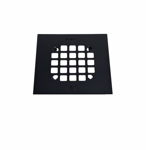 SNAP-IN SHOWER STRAINER (MATTE BLACK SQUARE)