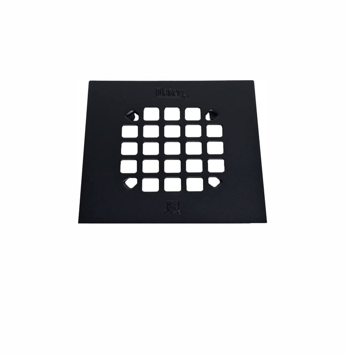 SNAP-IN SHOWER STRAINER (MATTE BLACK SQUARE)
