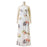 Sexy Backless Printed Vintage Long Skirt Dress