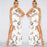 Sexy Backless Printed Vintage Long Skirt Dress