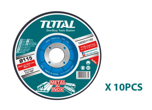 4-1/2" METAL CUTTING DISC 10 PCS