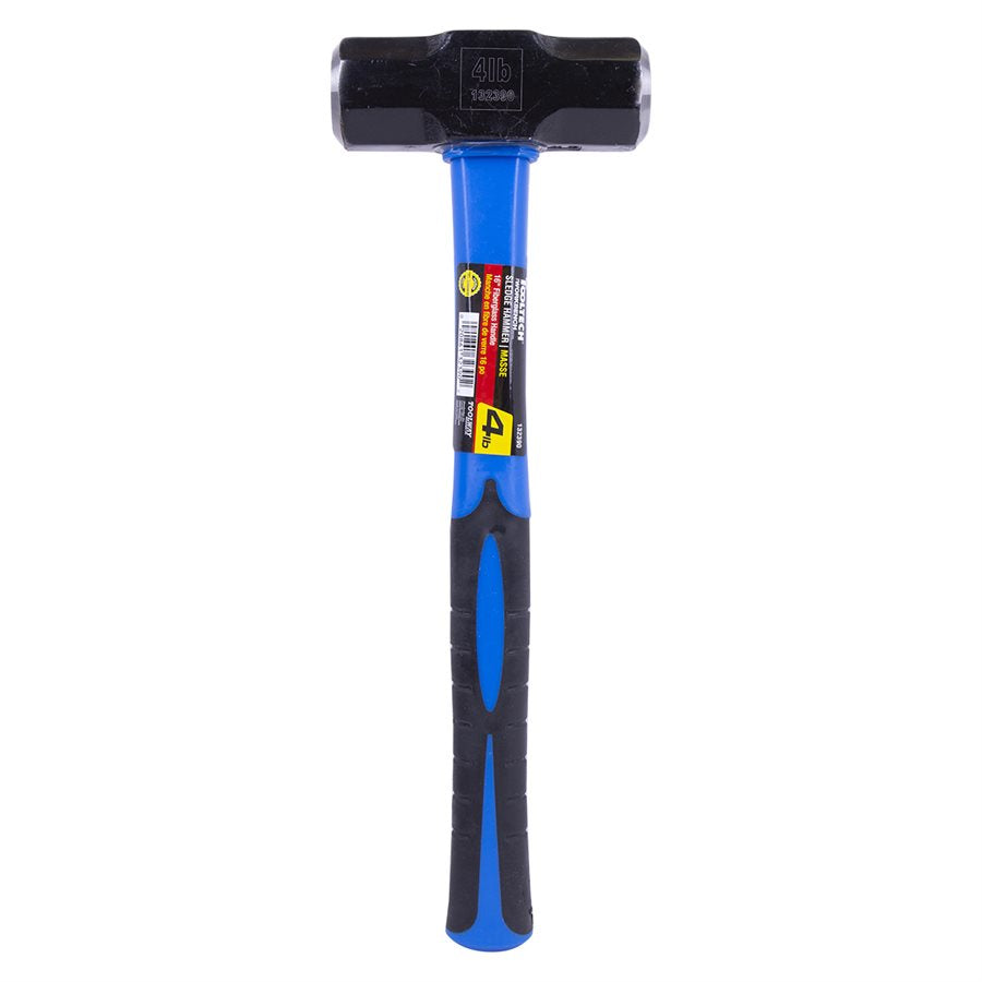 16'' SLEDGE HAMMER WITH FIBERGLASS HANDLE (4 LB)