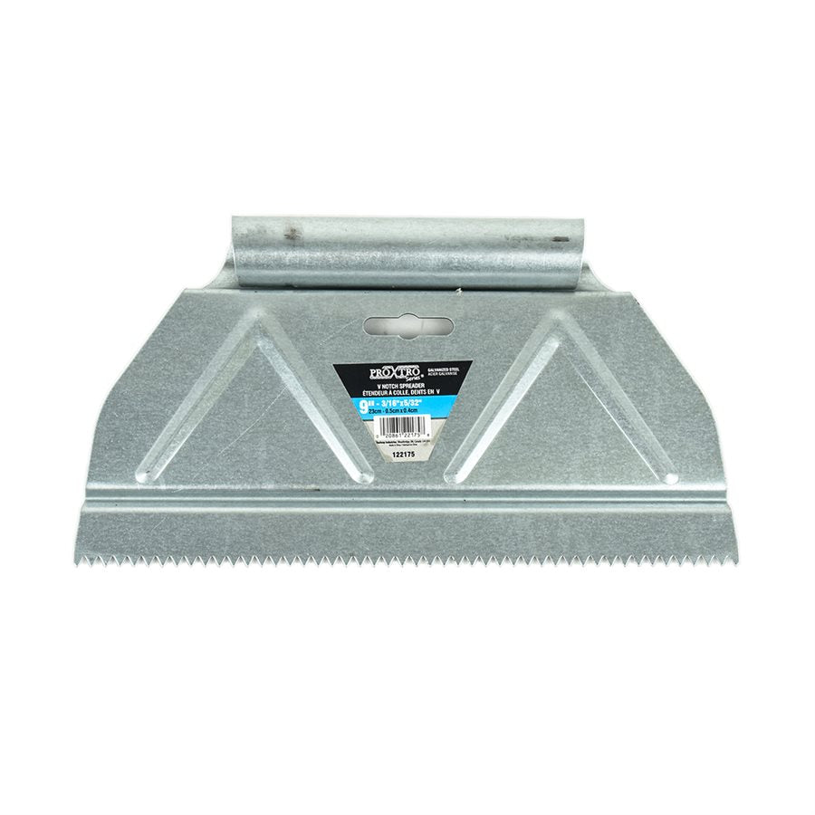 V NOTCHED SPREADER 9'' * 3/16'' * 5/32''