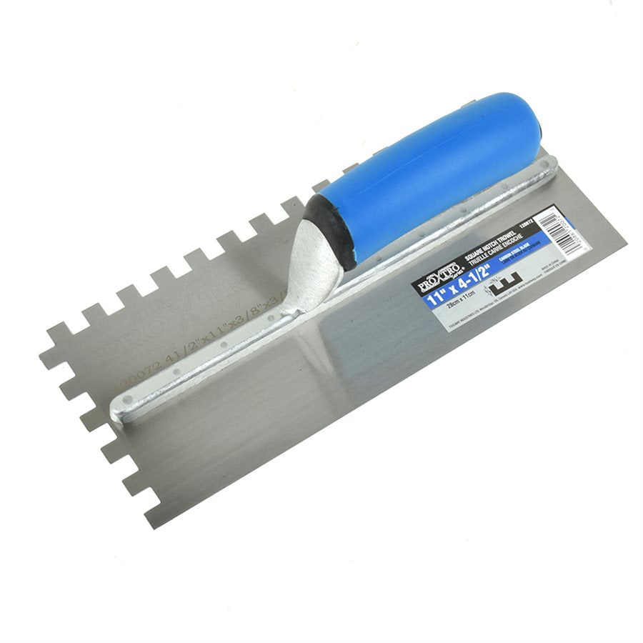 TROWEL - SQUARE NOTCHED 11'' * 4-1/2'' * 3/8''