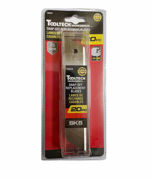 25MM SNAP-OFF REPLACEMENT BLADES (20 PC)