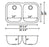 STAINLESS STEEL UNDERMOUNT SINK 31-1/4"x18"x9"