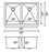 HANDMADE UNDERMOUNT SINK - 33"x19"x10"