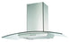 36" STAINLESS STEEL GLASS HOOD - 3 SPEEDS - PUSH BUTTON - LED LIGHT - WITH ALUMINUM FILTER