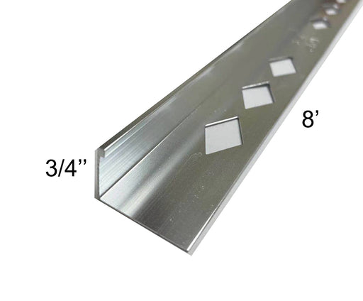 3/4''*8' METAL L-CHANNEL CHROME