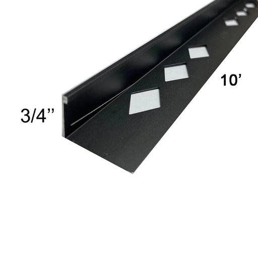 3/4''*10' METAL L-CHANNEL SATIN BLACK