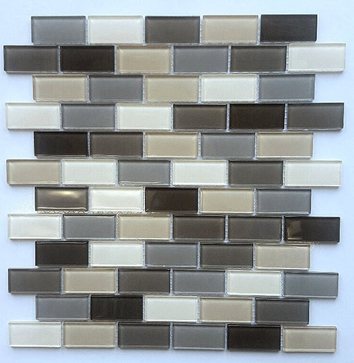 1x2 Oasis Glass Mosaic Kitchen Backsplash Tiles