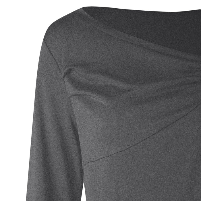 Plus Size Striped Asymmetrical Tunic Top