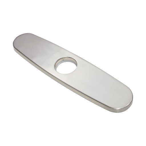 8'' FAUCET PLATE SATIN NICKEL