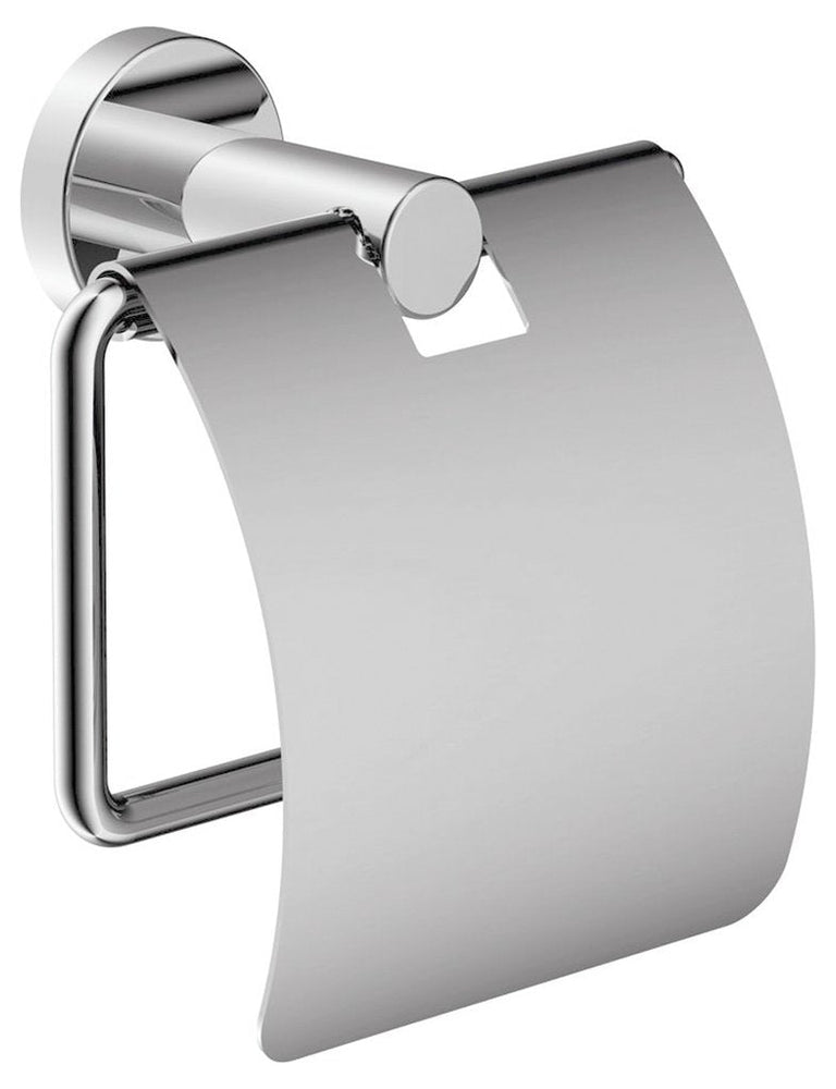 PAPER HOLDER WITH COVER SATIN NICKEL