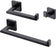 3PCS BATHROOM SET BLACK