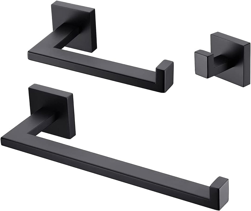 3PCS BATHROOM SET BLACK