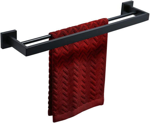 DOUBLE ROD TOWEL HOLDER BLACK