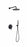 #22937 OIL RUBBED BRONZE ROUND SHOWER FAUCET