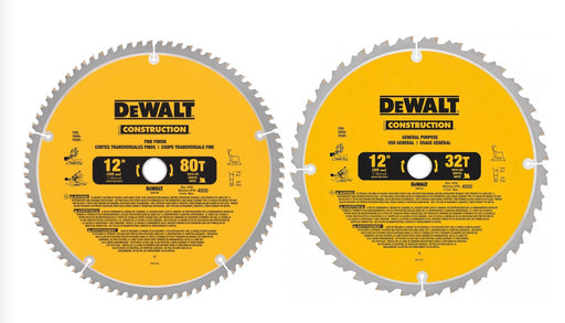 12‘’ SAW BLADES (2PCS SET OF 32T & 80T)