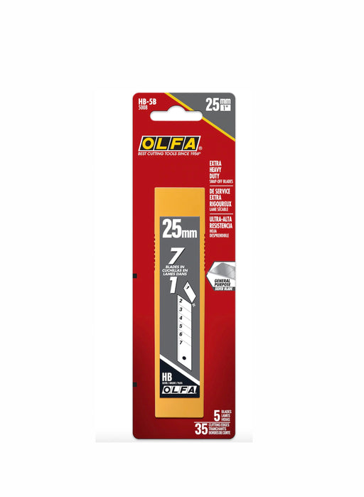 25MM EXTRA HEAVY DUTY SNAP-OFF BLADES (5 BLADES)