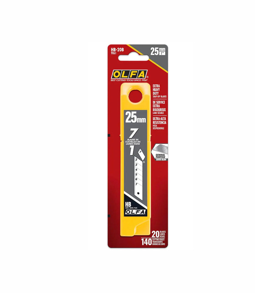 25MM EXTRA HEAVY DUTY SNAP-OFF BLADES (20 BLADES)