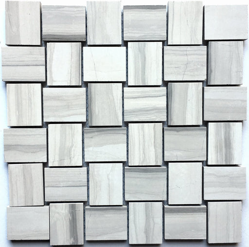 2x2 Denver Ice Grey Basketweave