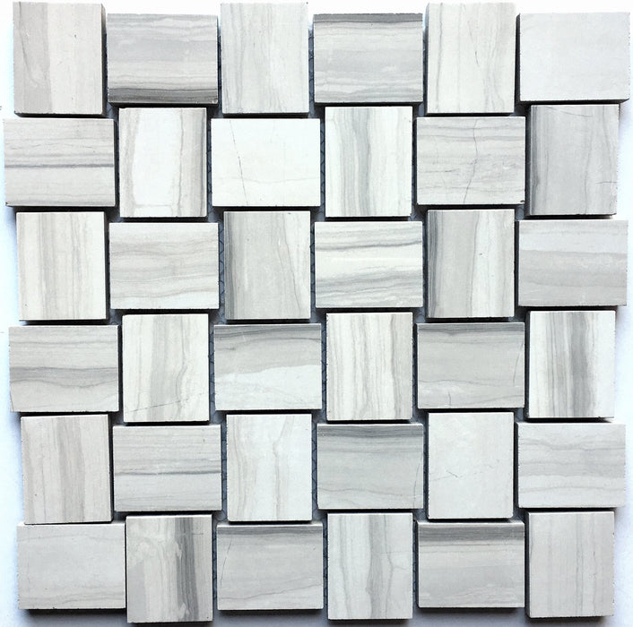 2x2 Denver Ice Grey Basketweave