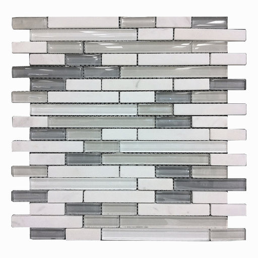5/8 Strip Arctic Kitchen Backsplash Tiles