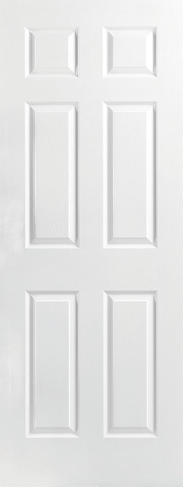22''X80'' 6 PANEL TEXTURED HOLLOW CORE INTERIOR DOOR (SLAB