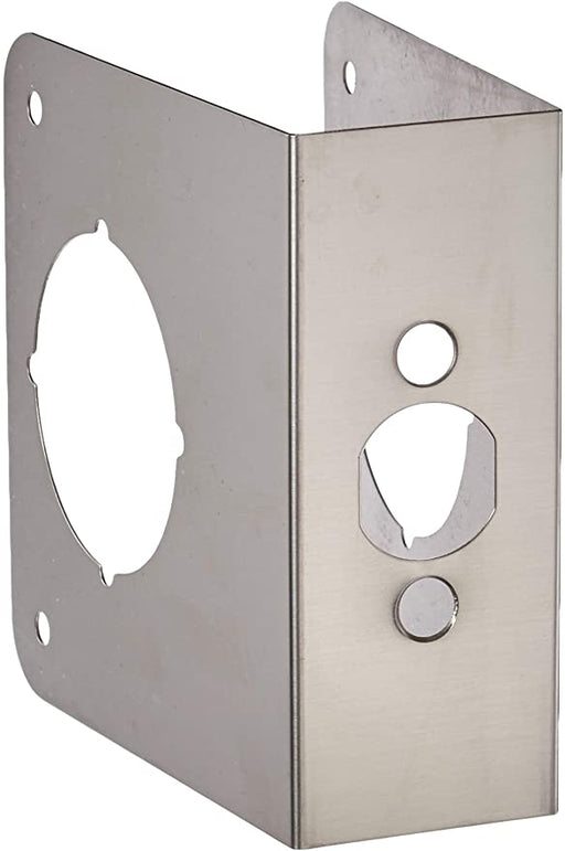 4"X4-1/2" DOOR REINFORCER-NICKEL