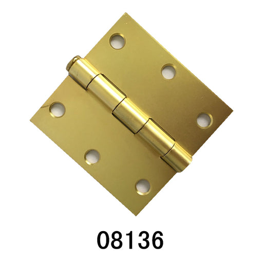 HINGES #8136 (SATIN GOLD, SQUARE & SQUARE)