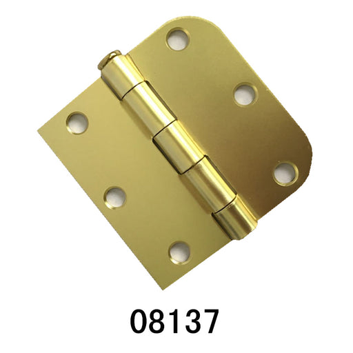HINGES #8137 (SATIN GOLD, SQUARE & ROUND)
