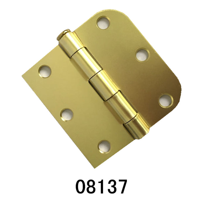 HINGES #8137 (SATIN GOLD, SQUARE & ROUND)