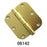 HINGES #8142 (SATIN GOLD, ROUND & ROUND)