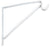 WHITE CLOSET ROD BRACKET