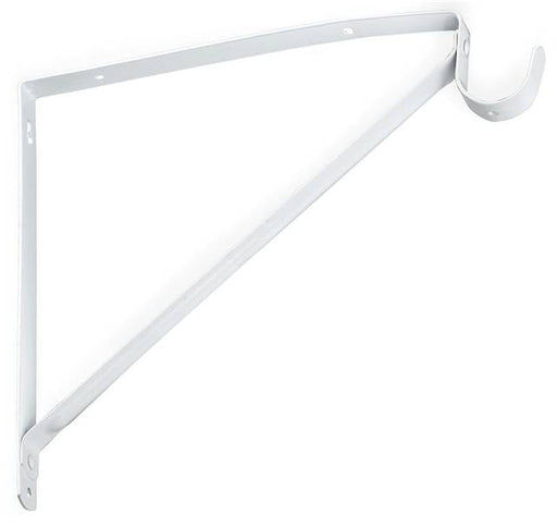 WHITE CLOSET ROD BRACKET