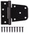 BLACK STEEL 3-1/2" HEAVY DUTY GATE HINGE - 1PC